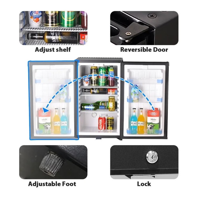 SMAD 1.7 cu.ft Small Fridge photo 3